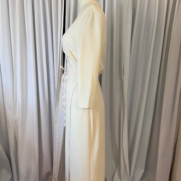 American Apparel Made in the U.S.A. Wrap Midi Dress - Picture 4 of 7